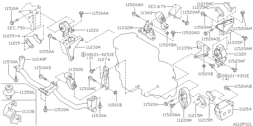 Engine & transmission   mounting