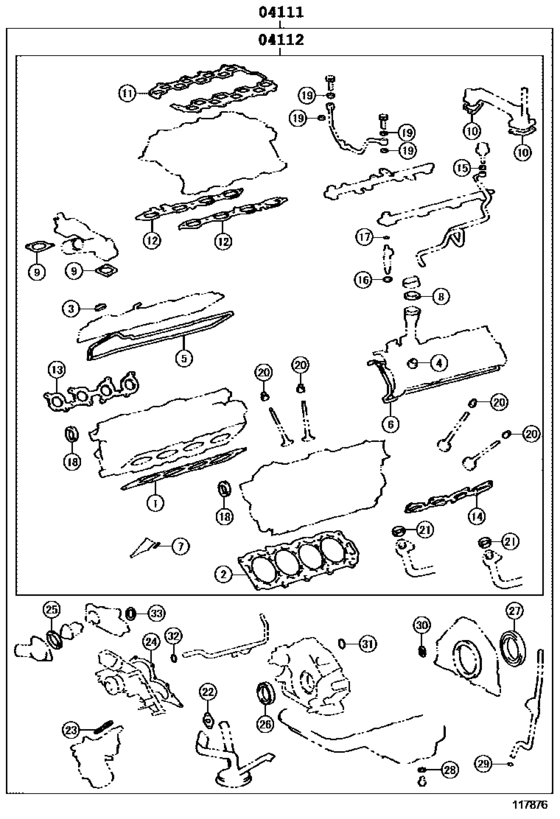 Engine Overhaul Gasket Kit