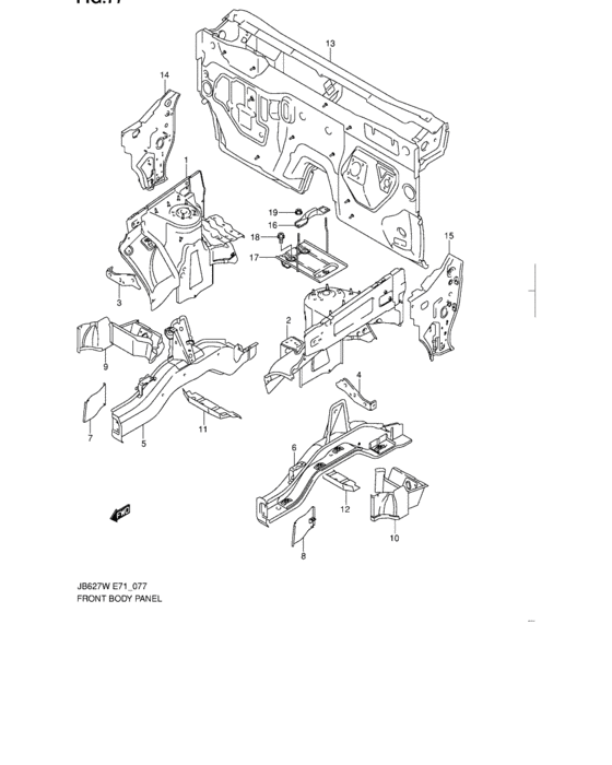 Front body panel