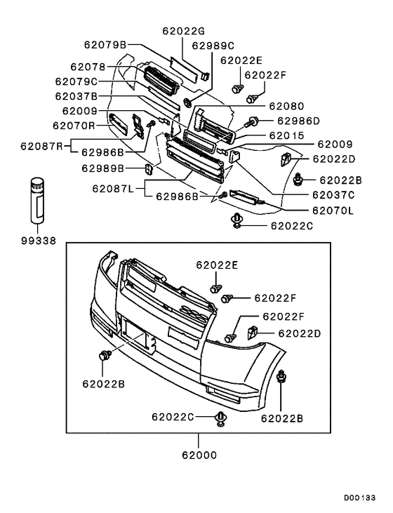 Front bumper & support