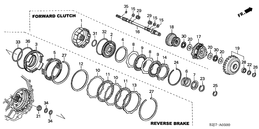 Input shaft/ forward clutch