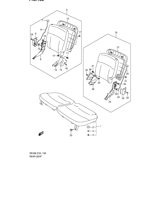 Rear seat