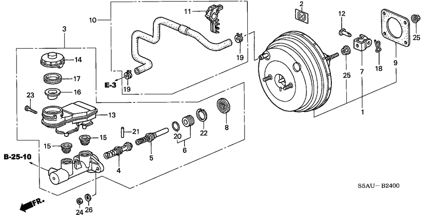Brake master cylinder/ master power