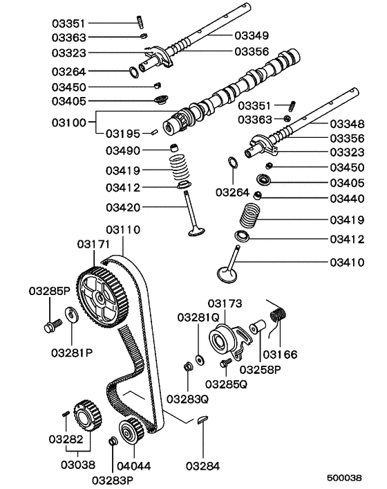 Camshaft & valve