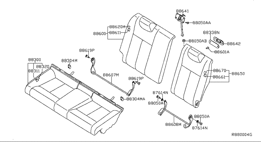 Rear seat
