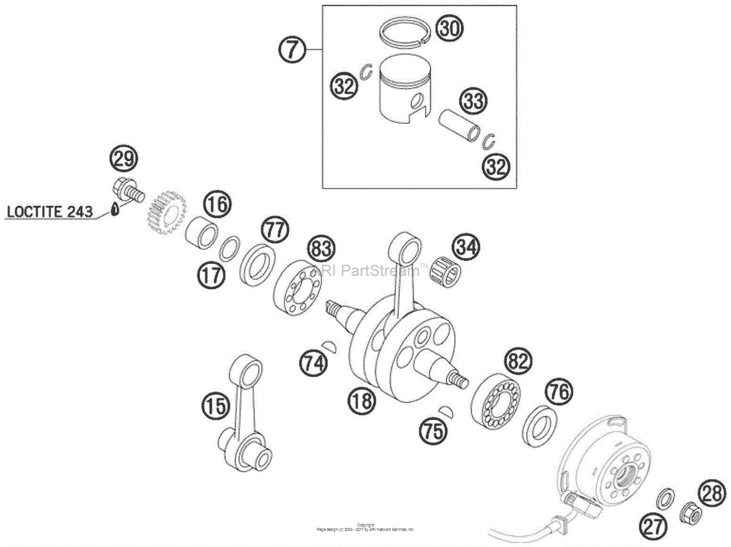 Crankshaft, Piston