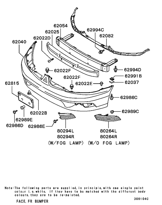 Front bumper & support