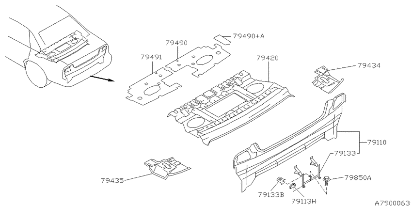 Rear panel & fitting