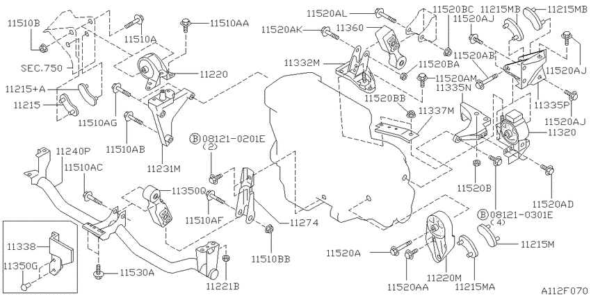 Engine & transmission   mounting