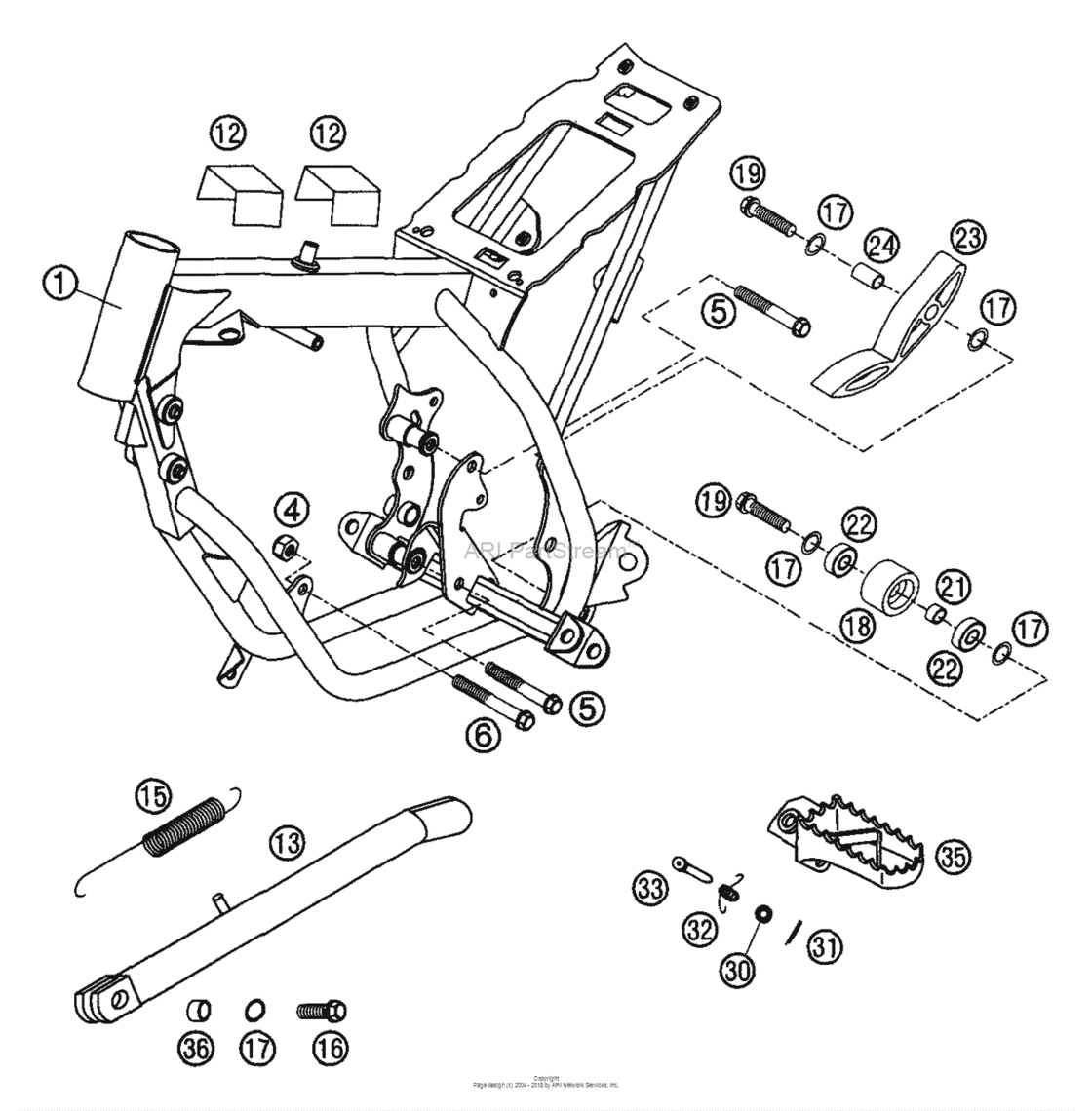 Frame, Side Stand