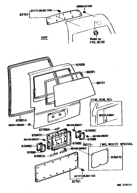 Back Door Panel & Glass