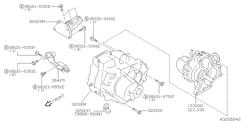 Manual transmission, transaxle & fitting