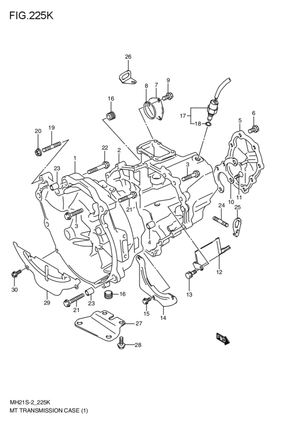 mt - transmission case