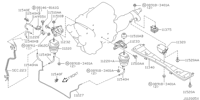 Engine & transmission   mounting