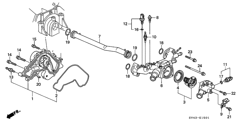 Water pump/sensor