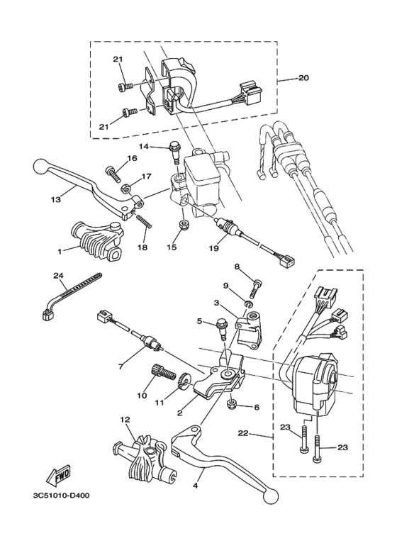 Handle switch & lever