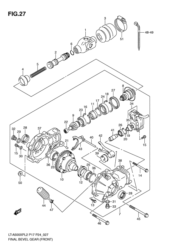 Final bevel gear