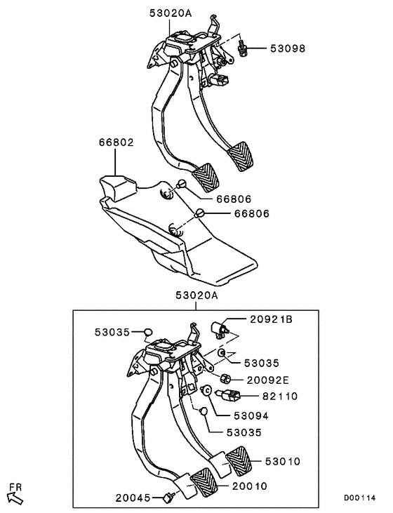 Brake & clutch pedal