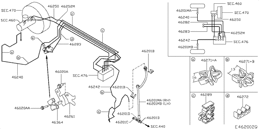 Brake piping & control