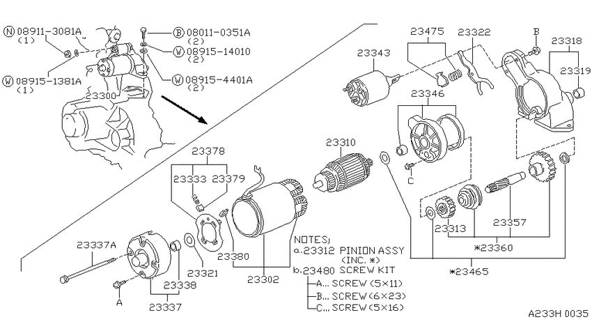 Starter motor