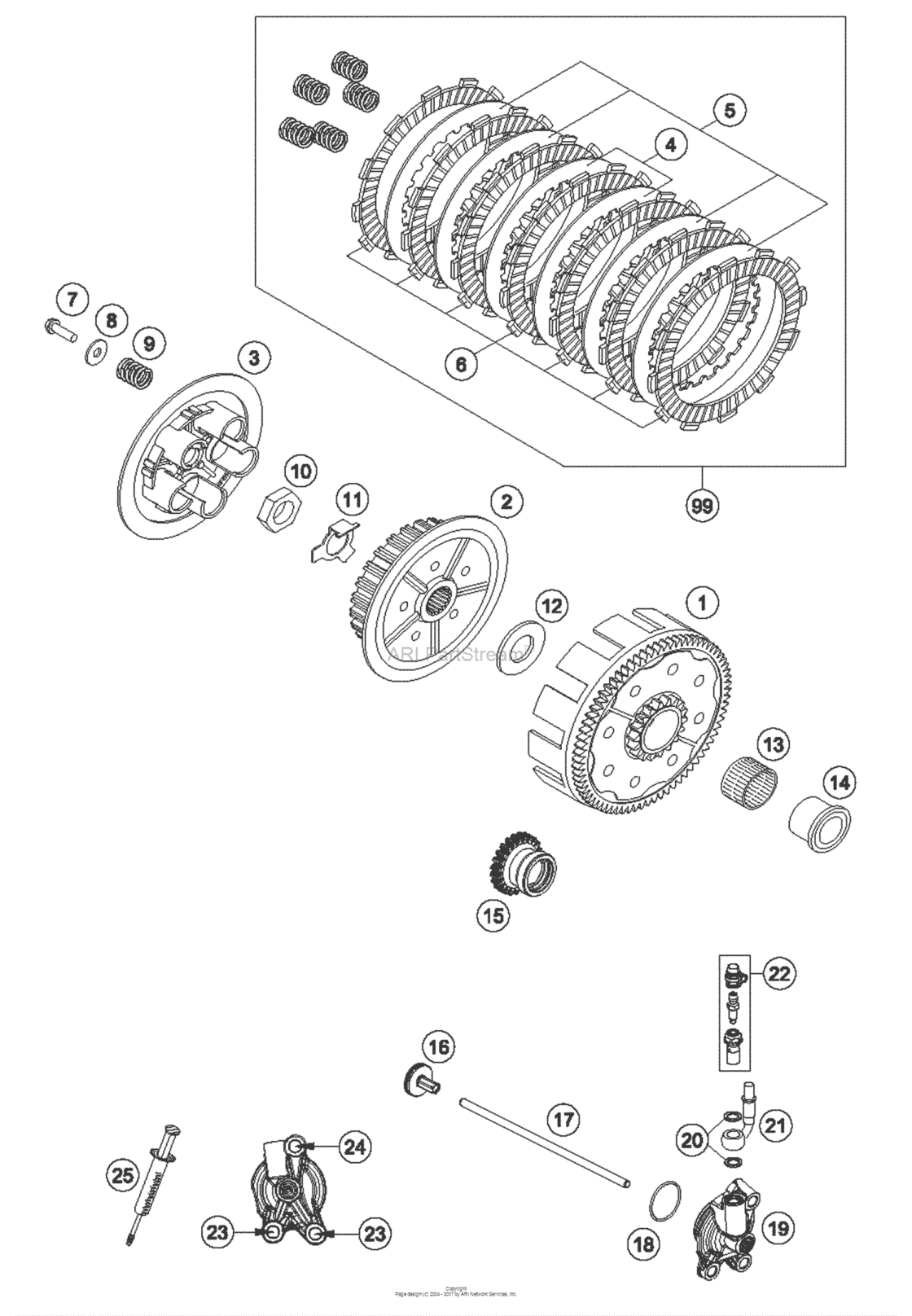 Clutch for 2018 KTM 125 US/EU sales region, , 18076857939241