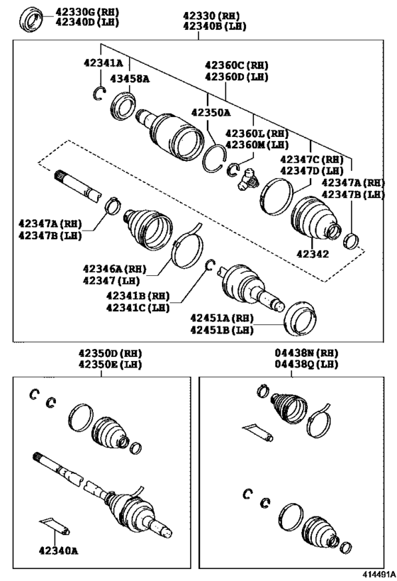 Rear Axle Shaft & Hub