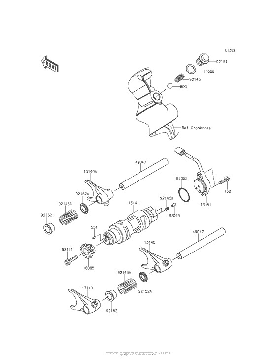 Gear Change Drum/shift Fork(S)