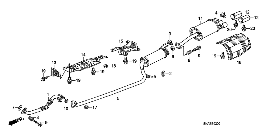 Exhaust pipe/silencer