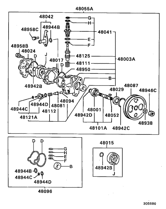 Power steering oil pump