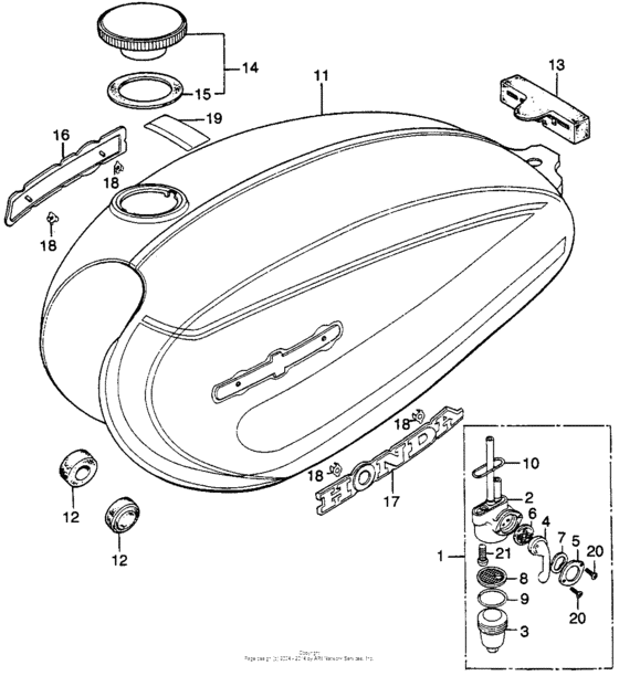 Fuel tank + fuel valve