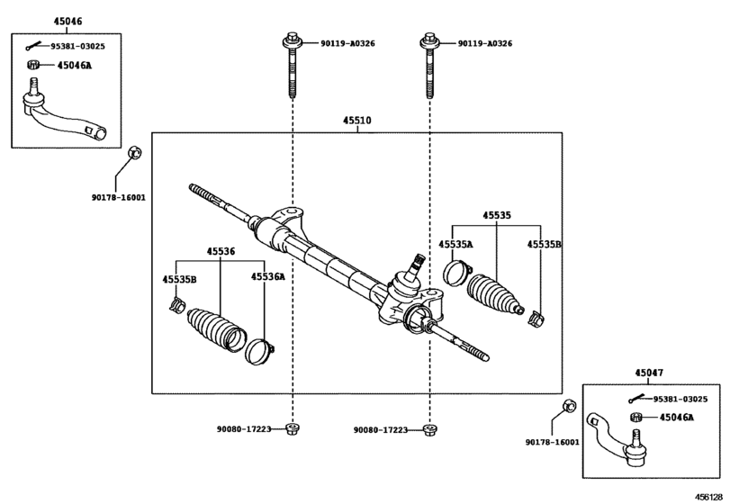 Front Steering Gear & Link
