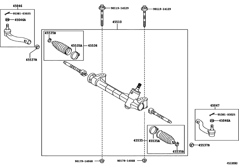 Front Steering Gear & Link