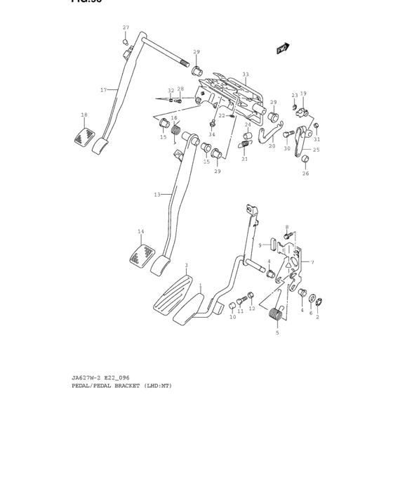 Pedal and pedal bracket