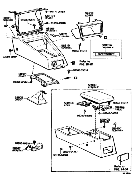 Console Box & Bracket