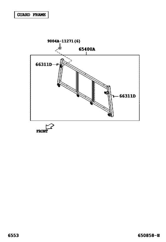 Rear Body Guard Frame & Tail Gate