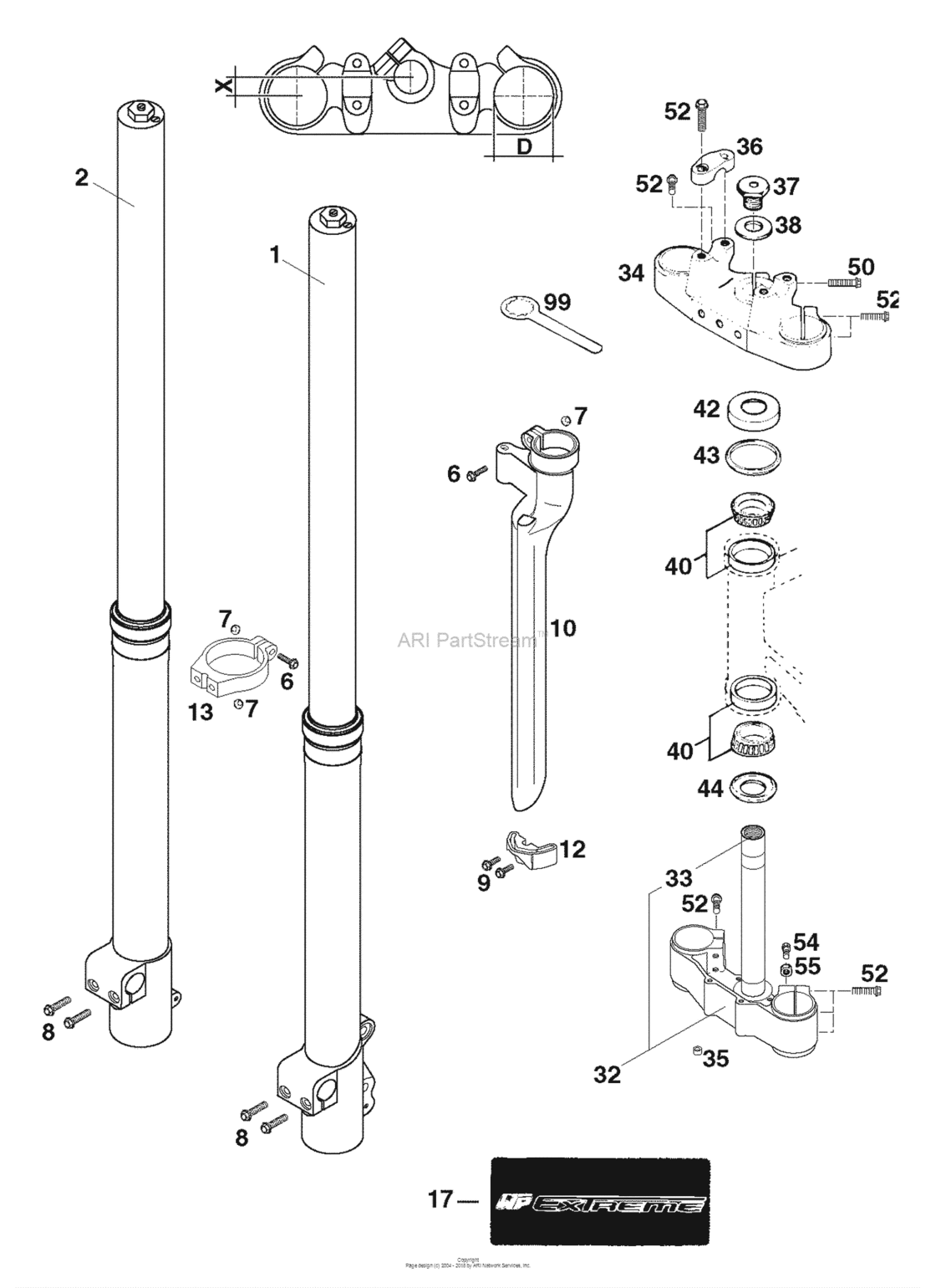 Front Fork White Power