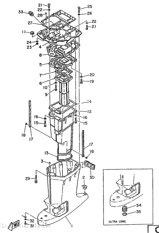 Upper casing
