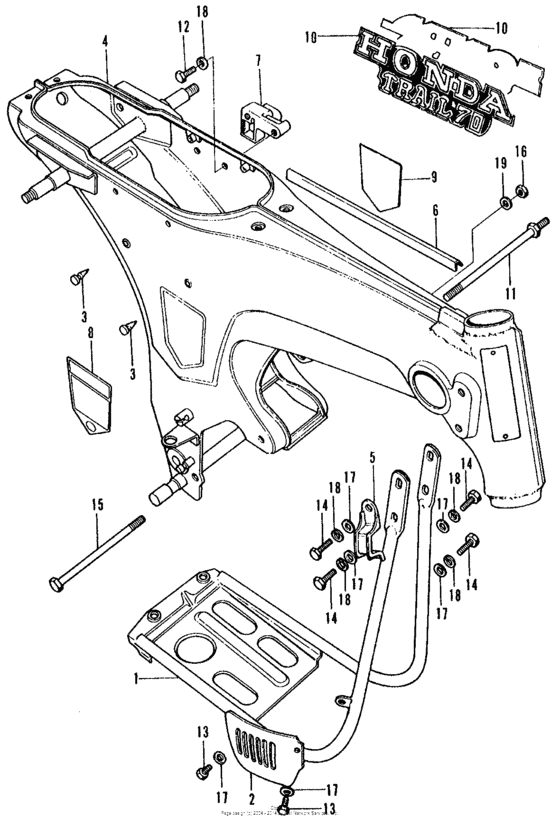 Frame + crankcase protector