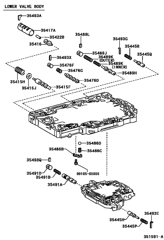 Valve Body & Oil Strainer (Atm)