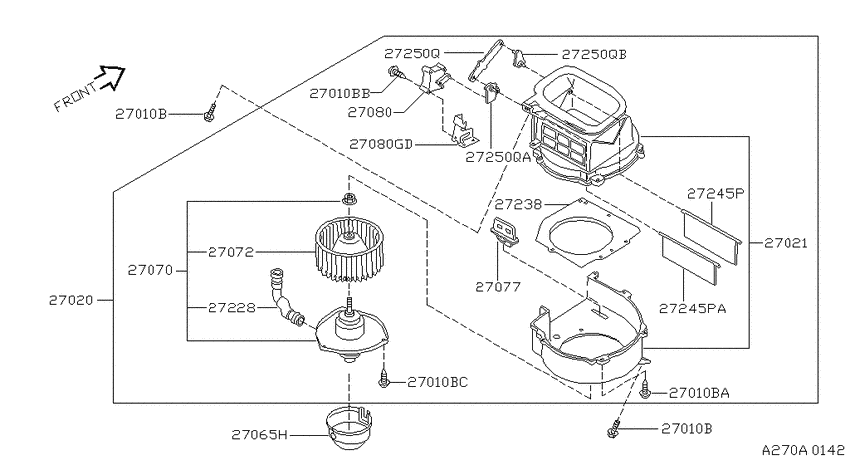 Heater & blower unit