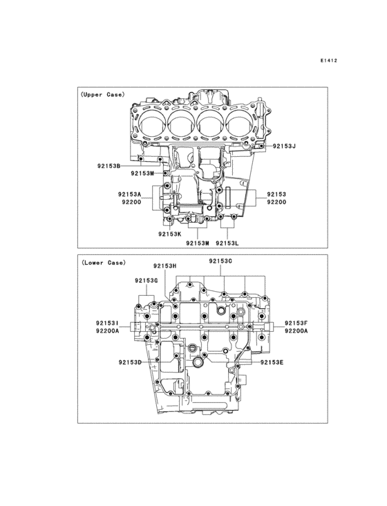 Crankcase bolt pattern