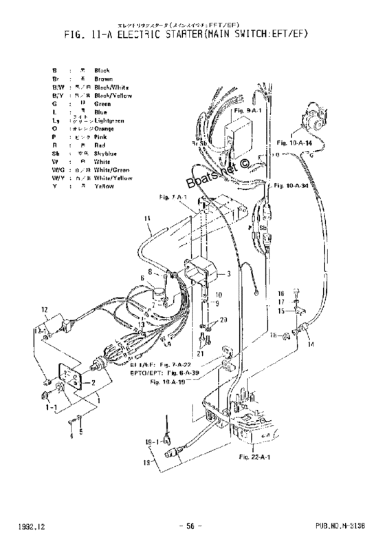 Electric starter (main switch, eft-ef)