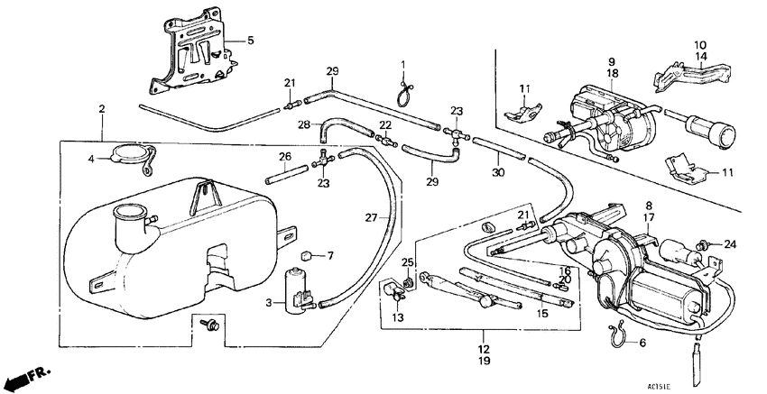 Headlight wiper/washer