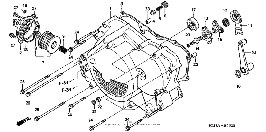 Front crankcase cover