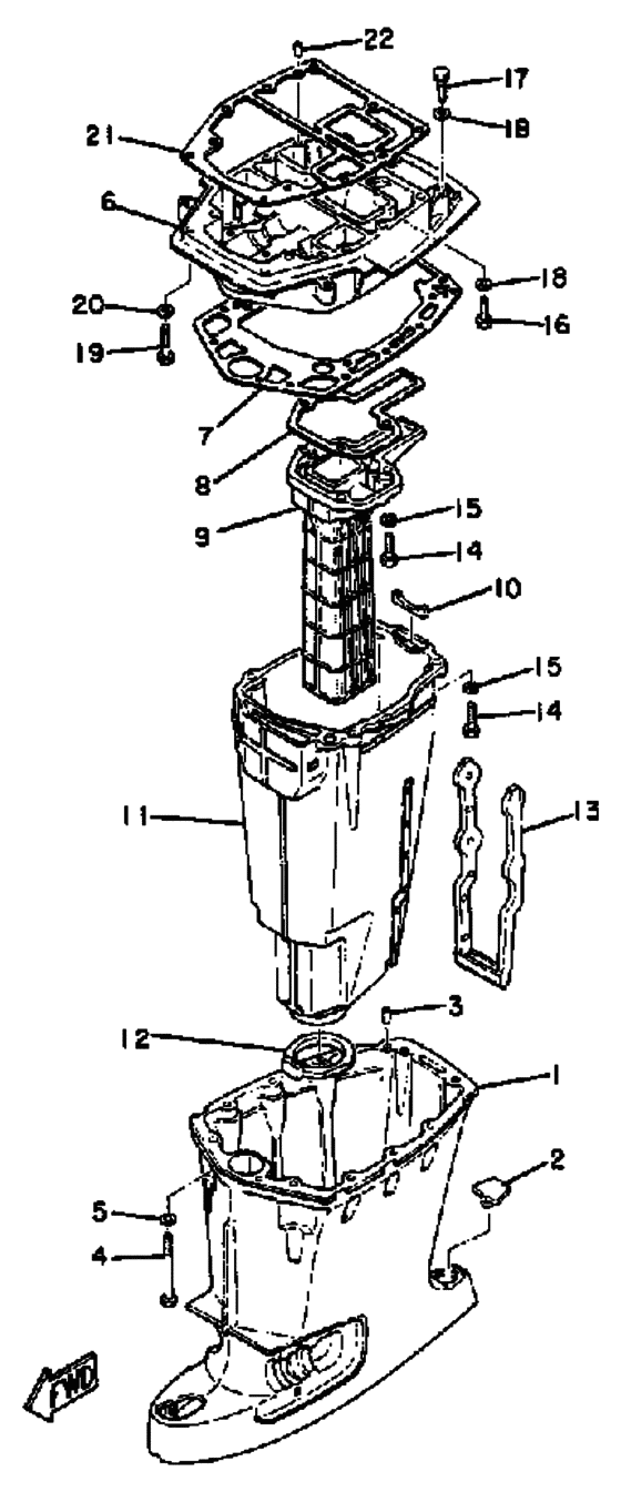 Upper casing