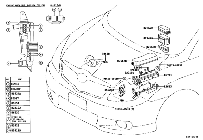 Тойота спасио 111 кузов предохранители Switch & Relay & Computer для Toyota COROLLA SPACIO ZZE122, год: 2001 - 2003. OE