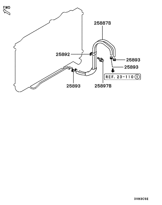 A/t oil cooler & tube