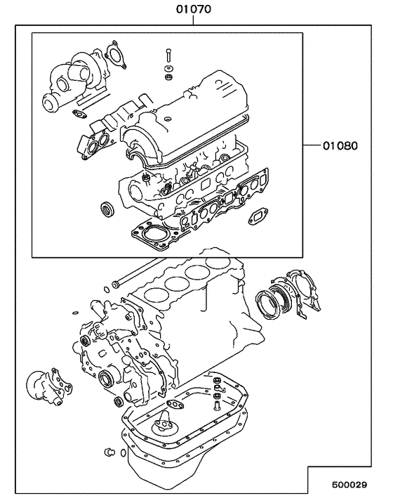Engine overhaul gasket kit