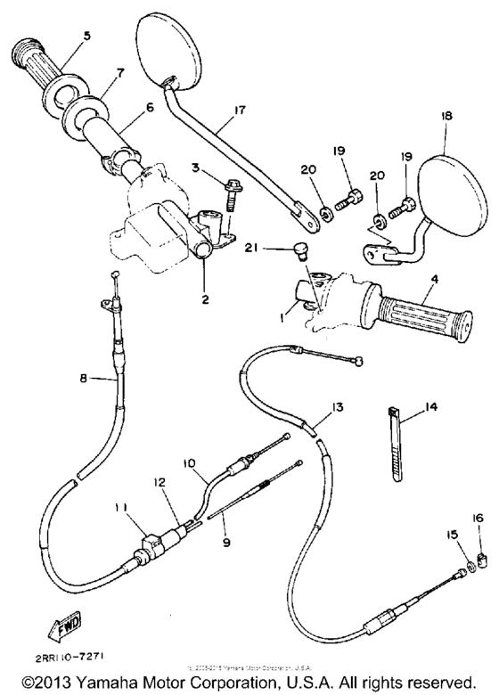 Handlebar - cable