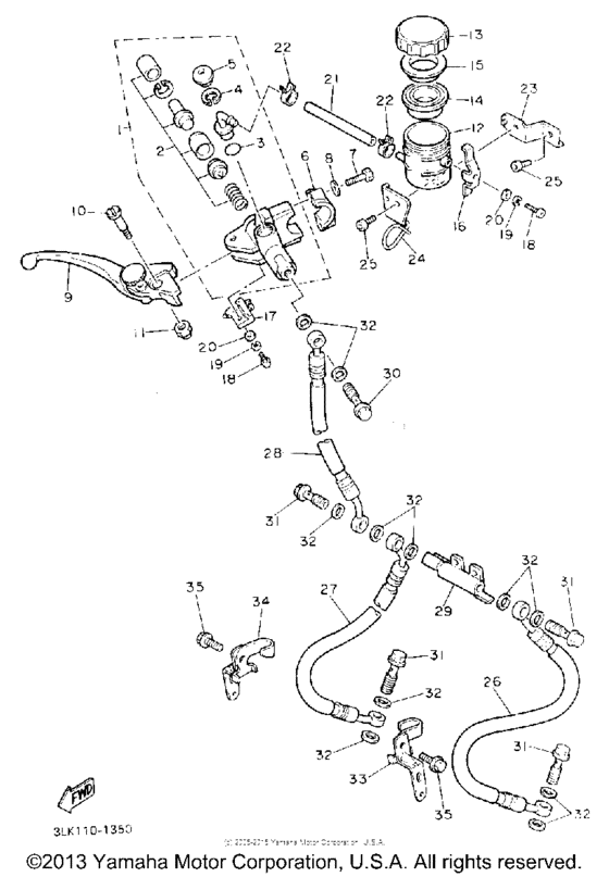 Front master cylinder